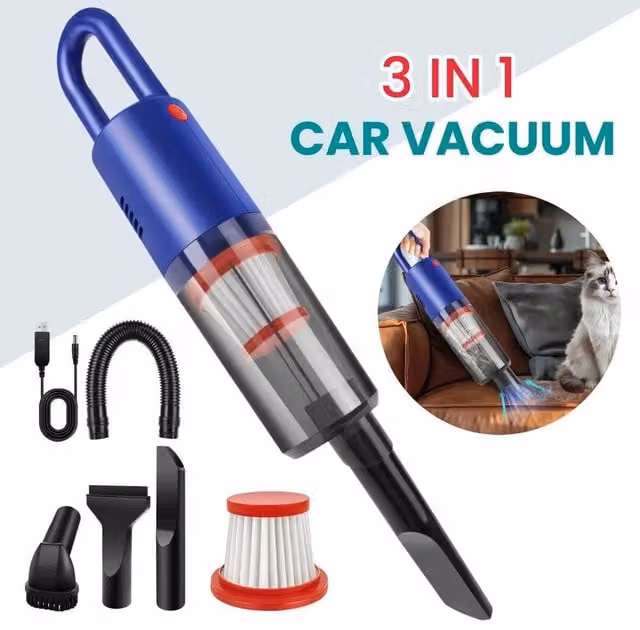 EONLION Cordless Handheld Rechargeable Vacuum Cleaner in Blue – 1