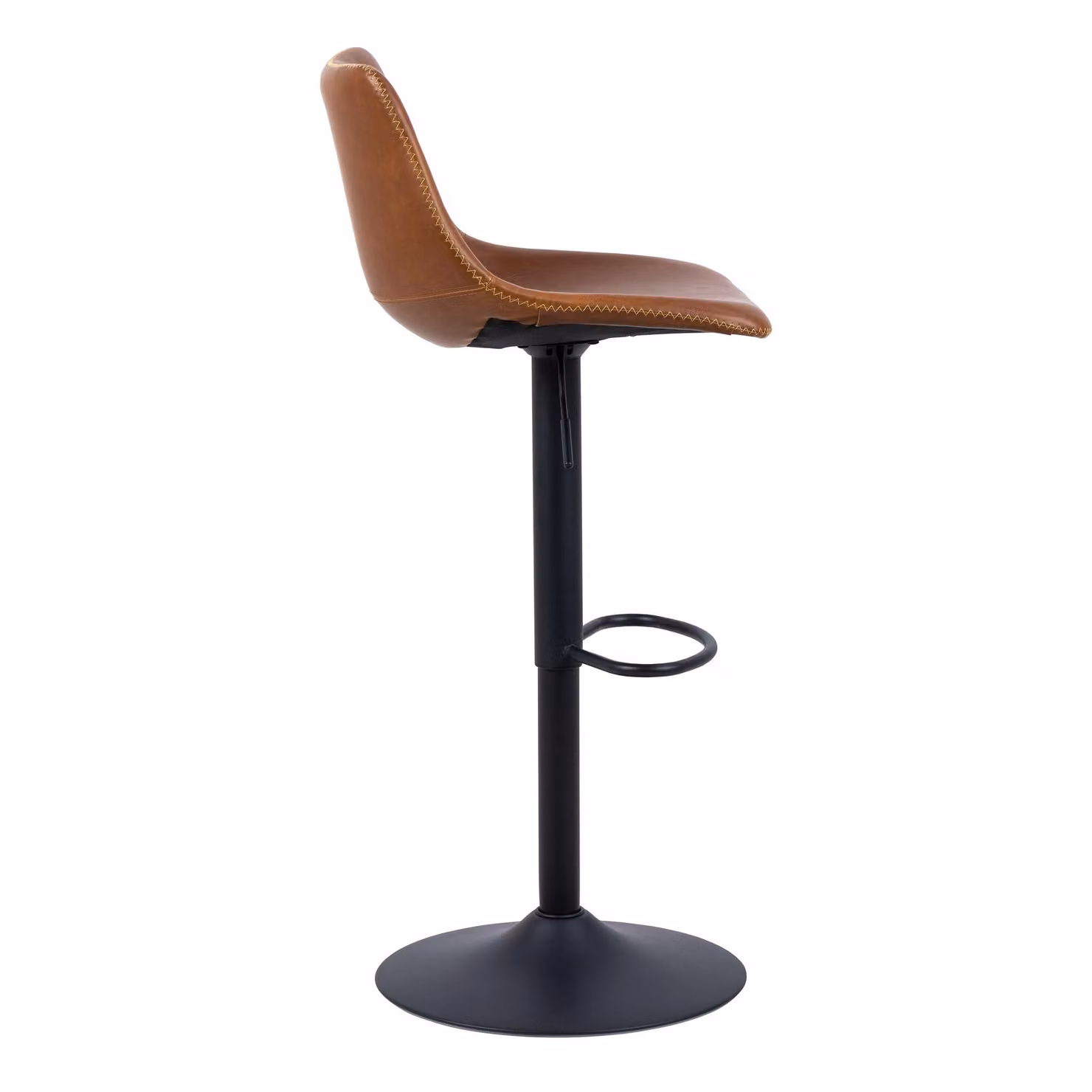Furniture To Go Oregon Single Bar Stool in Brown and Black with Vintage Metal Finish – 2