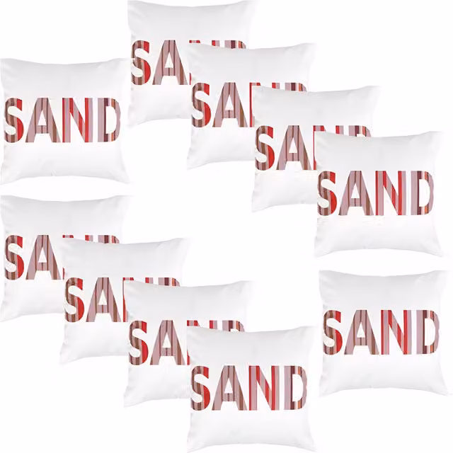 Gardenista Water Resistant Printed Square Outdoor Scatter Cushion in Marina Sand