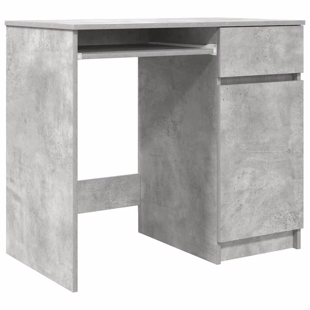 Berkfield Grey Writing Desk in Engineered Wood, W/D/H: 86 x 49 x 76 cm – 2