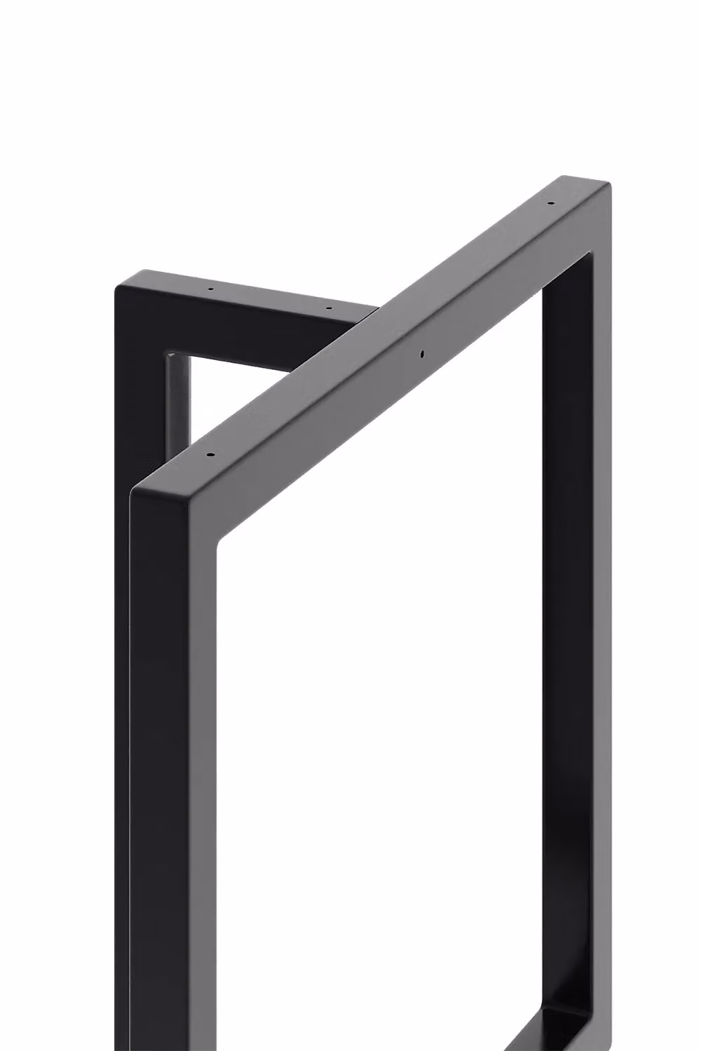 Living and Home 2-Piece Black T-Shaped Anti-Slip Metal Replacement Furniture Legs for Dining Tables, Desks and Workbenches, W: 75 cm, H: 71 cm – 3