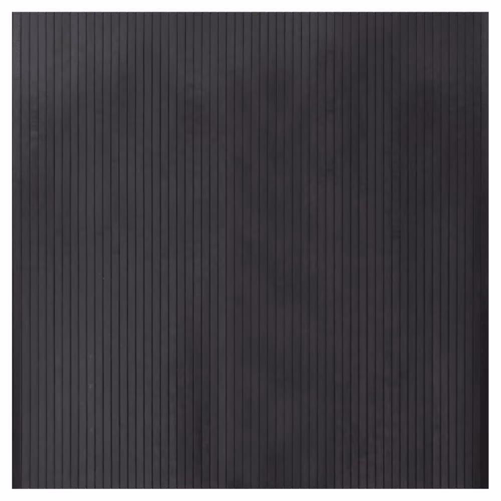 Berkfield Home Square Grey Bamboo and Polypropylene Rug, W/D/H: 100 x 100 x 1 cm – 1