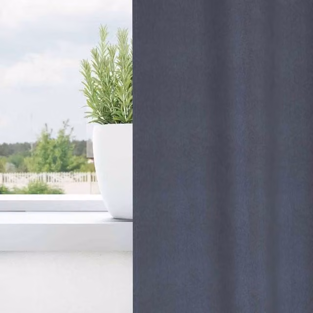 Berkfield Home Modern Anthracite Grey Polyester Eyelet Curtains, 2 Pack, H 225 x W 140 cm