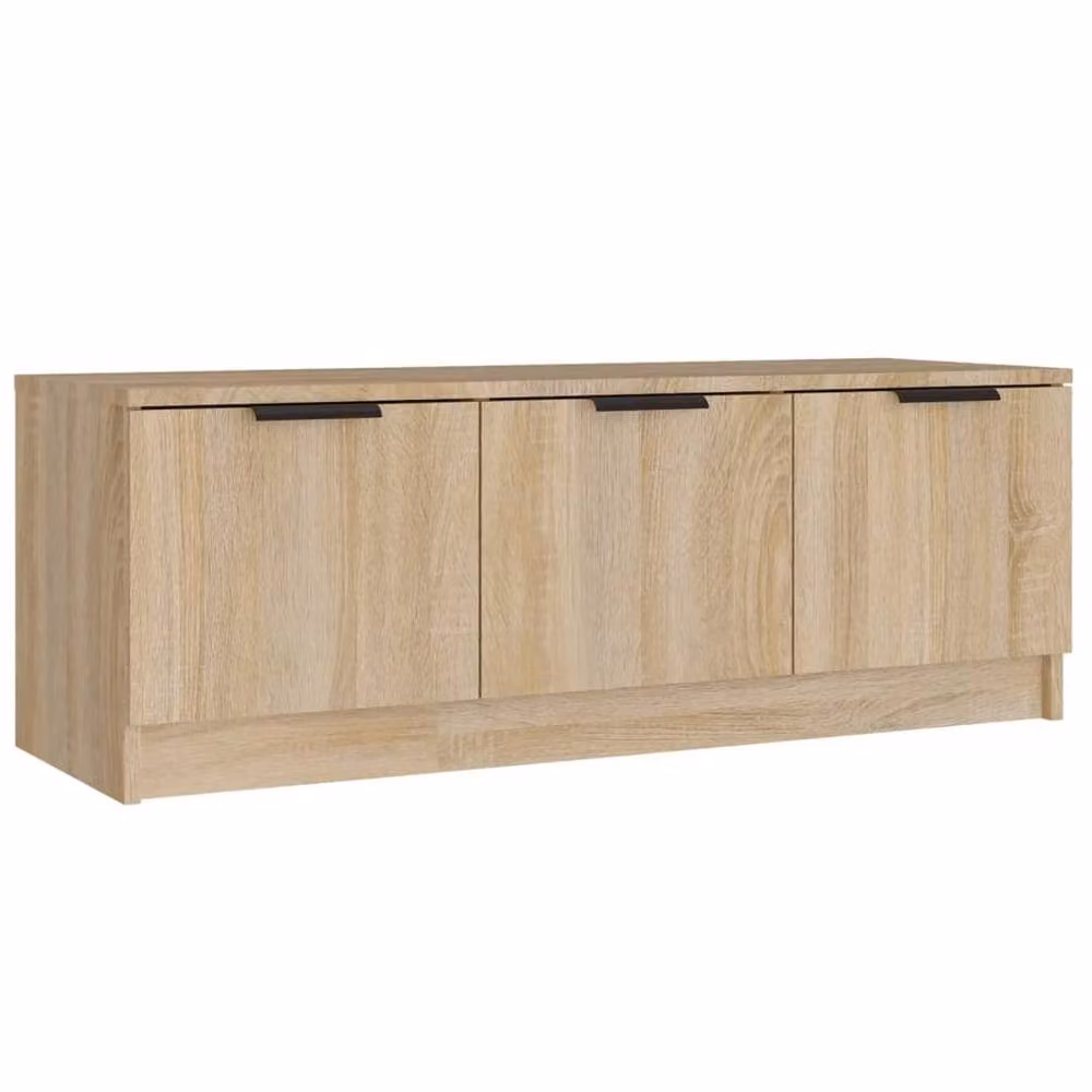 Berkfield Home Modern TV Cabinet in Beige Oak, W/D/H: 102 x 35 x 36.5 cm – 2