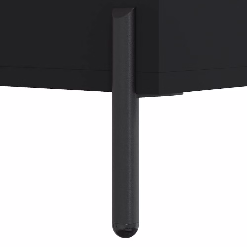 Berkfield Home Modern Bedside Cabinets, 2 Piece Set, Black, W: 40 cm, D: 35 cm, H: 47.5 cm – 7