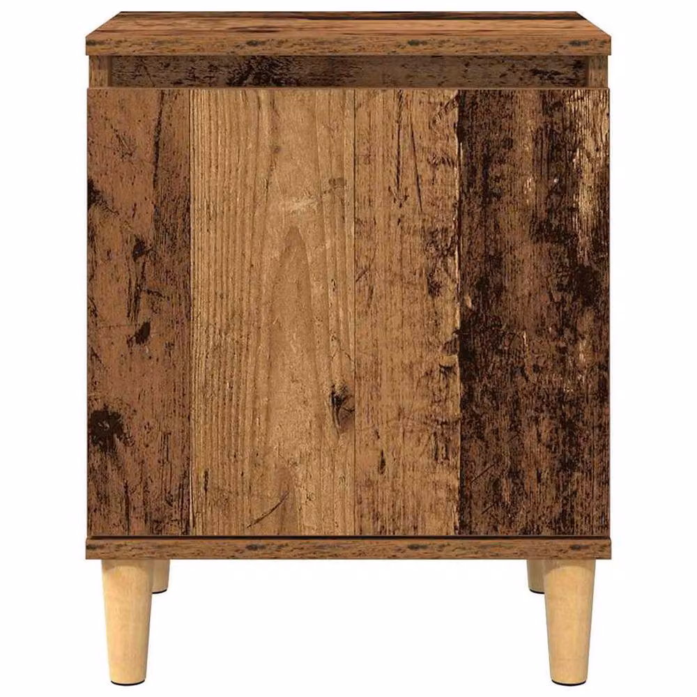 Berkfield Home Old Wood Bedside Table in Brown, Solid Reclaimed Wood, W/D/H: 40 x 30 x 50 cm – 3