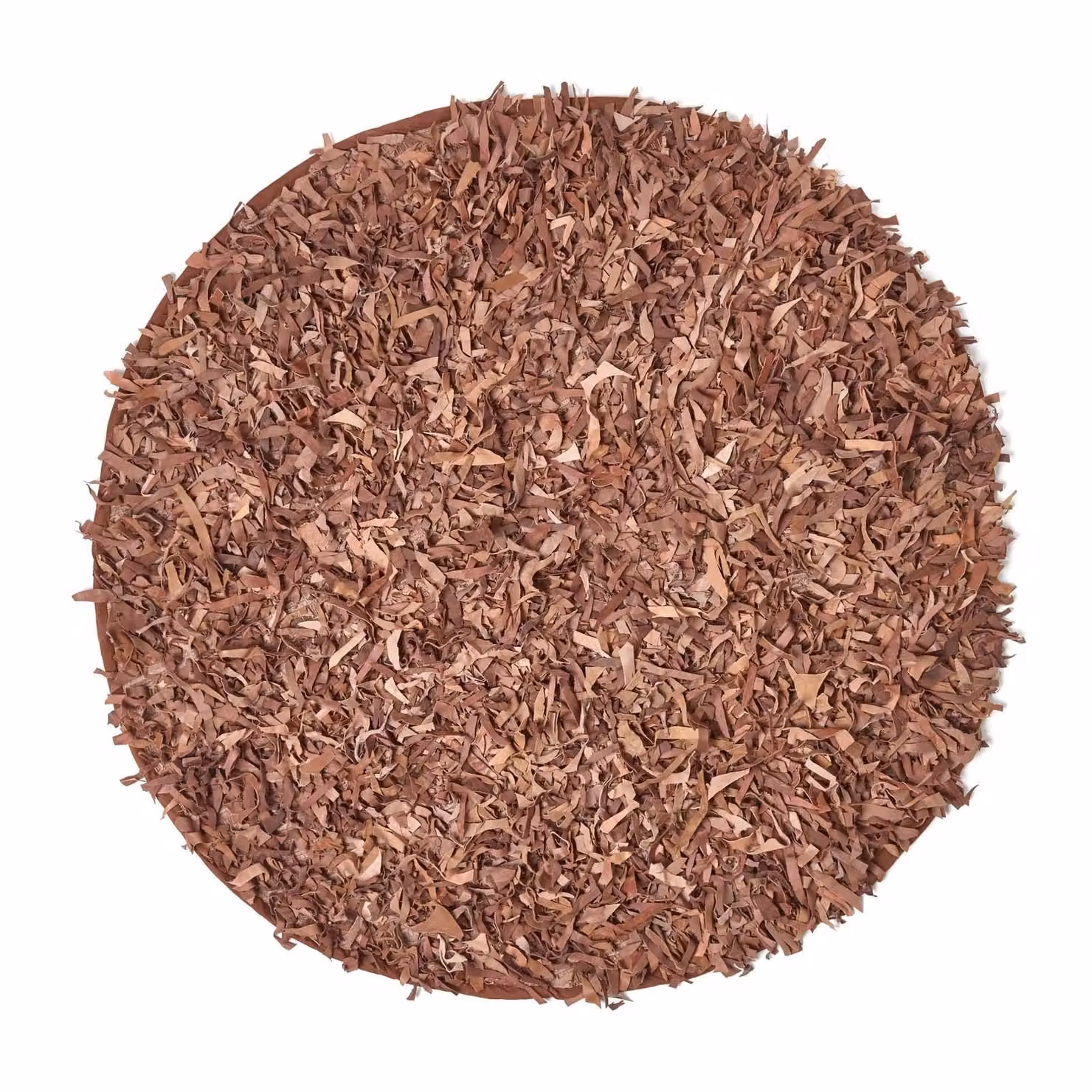 Homescapes Dallas Modern Real Leather Shaggy Rug in Brown and Black, W: 90 cm, L: 150 cm – 2