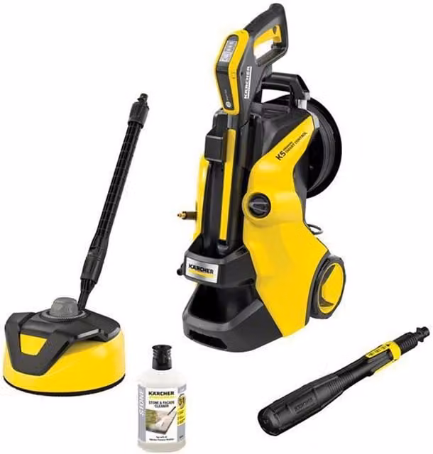 Karcher K 5 Premium Smart Control Home Pressure Washer, 145 bar, Grey and Yellow