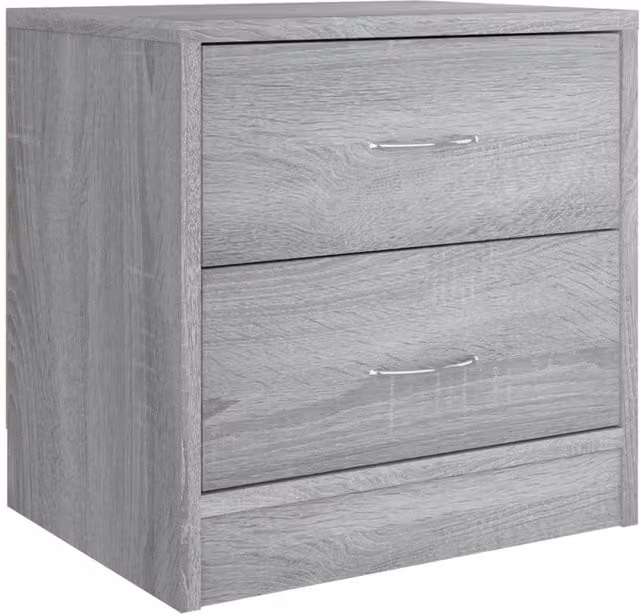 Berkfield Home Bedside Cabinet in Grey Sonoma, W/D/H: 40 x 30 x 40 cm – 1