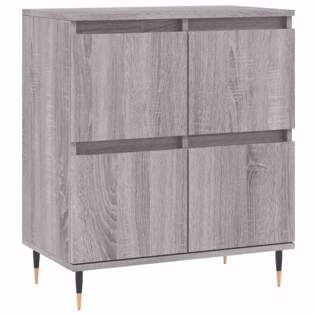 Berkfield Home 3-Piece Sideboard Set in Grey Sonoma Matt MDF – 2