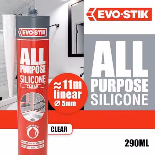 Pattex Mould Resistant Silicone Sealant, Transparent, 280 ml – 2