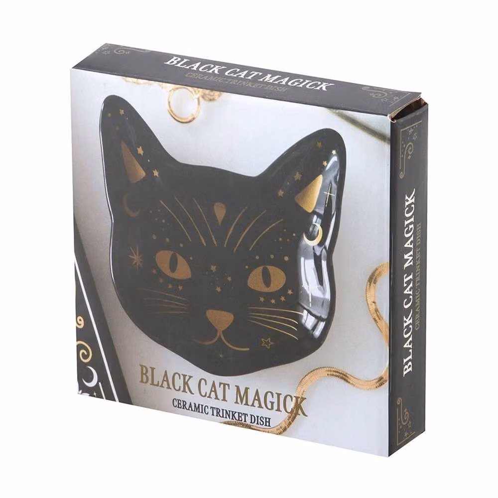 Something Different Cat Trinket Dish in Black – 2