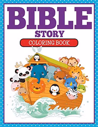Speedy Kids Bible Story Colouring Book for Children, Multicolour, W: 27.94 cm, H: 27.94 cm