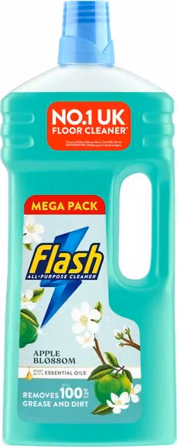 Flash All Purpose Liquid Floor Cleaner in Apple Blossom Green