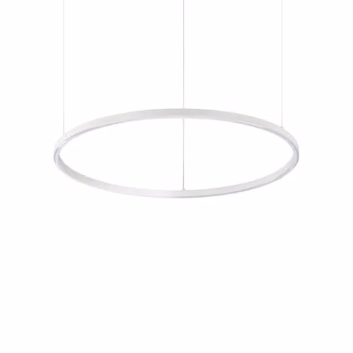Netlighting Oracle Slim Round Integrated LED Pendant Ceiling Light, White, Diameter: 70 cm, 2700K Warm White – 1