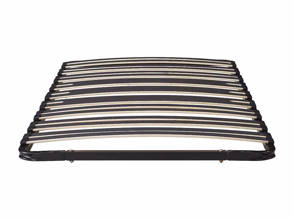 Vente-unique Single Slatted Bed Base in Black, W/D/H: 190 x 90 x 13 cm – 2
