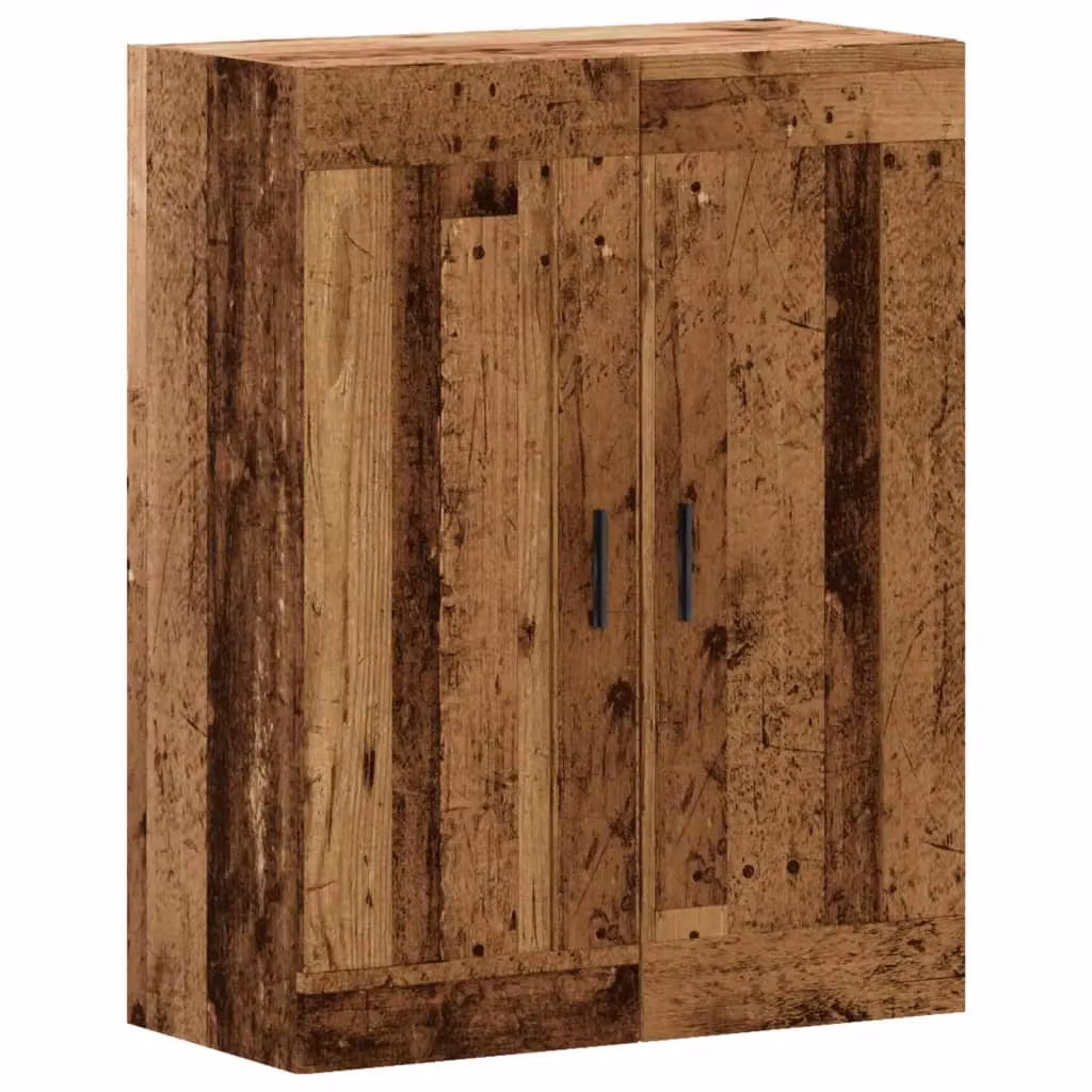 Berkfield Home Wall Mounted Cabinet in Brown Old Wood, W/D/H: 69.5 x 34 x 90 cm – 2