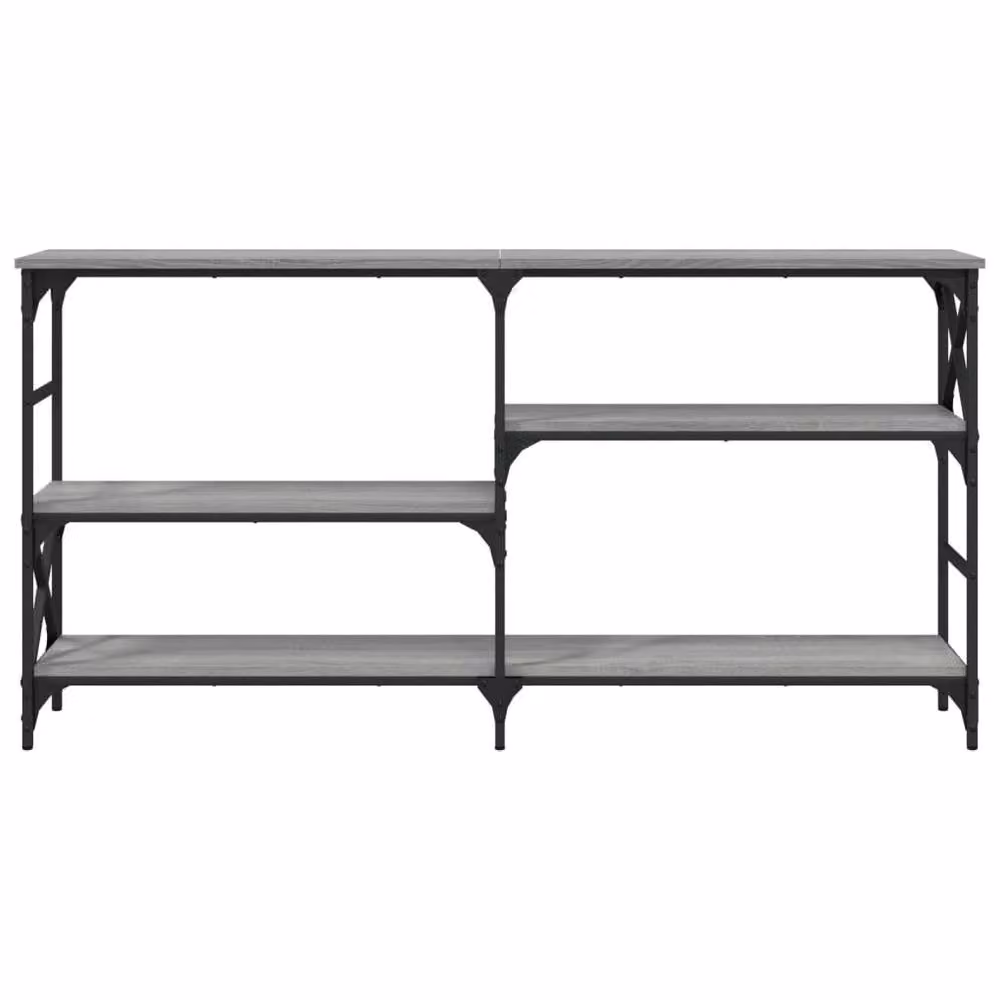 Berkfield Home Decorative Console Table in Grey Sonoma, W/D/H: 150 x 29 x 76.5 cm – 3