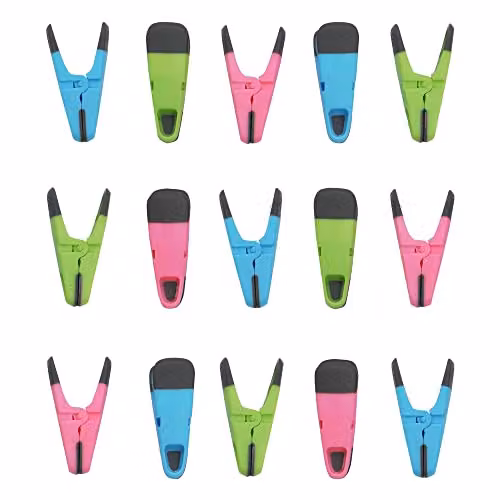 JVL Large Peg Bag with 120 Prism Soft Touch Clip Pegs in Multicolour – 4