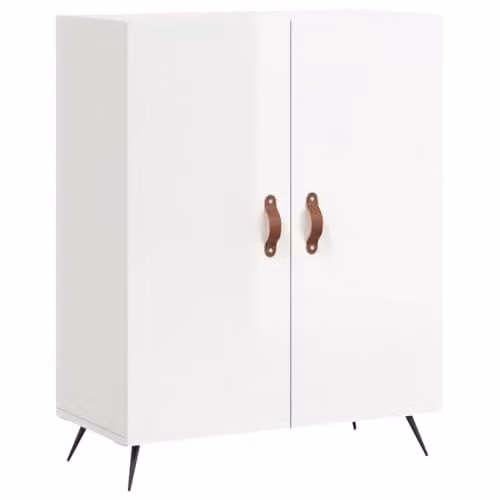 vidaXL Glossy White Sideboard in Engineered Wood W/D/H: 69.5 x 34 x 90 cm – 1