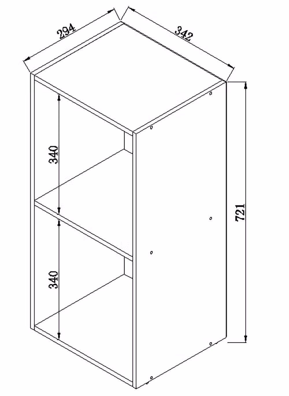 VCM Records LP Stand Shelf Platto 2f in White, W/D/H: 72.0 x 34.0 x 30.0 cm – 4