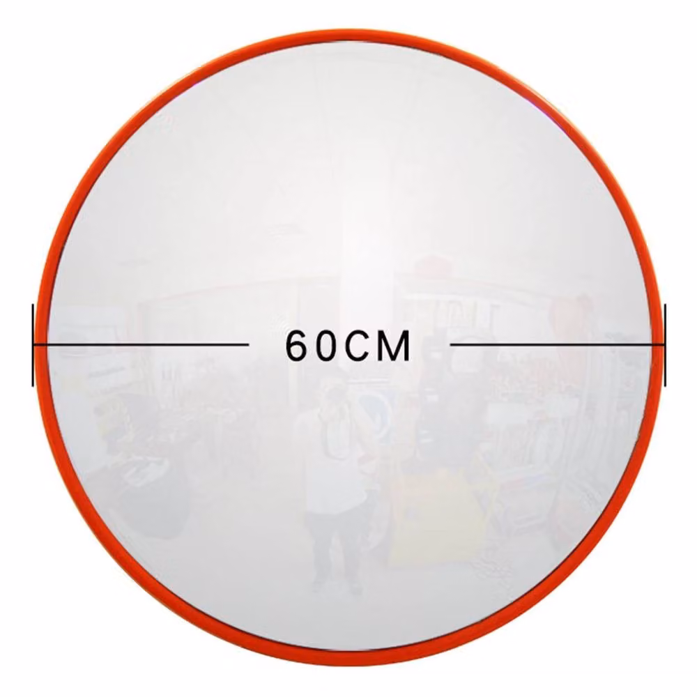 NESTLUNE Orange Wide Angle Security Curved Convex Road Mirror, Width: 60 cm – 3