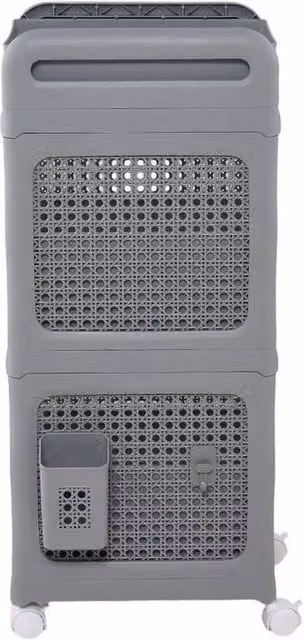 KORVIXA Rolling Kitchen and Bathroom Organizer Cart in Grey, W: 70 cm, H: 75 cm