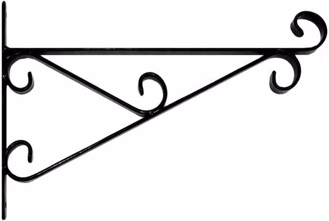 Garden Pride Black Hanging Basket Planter Bracket