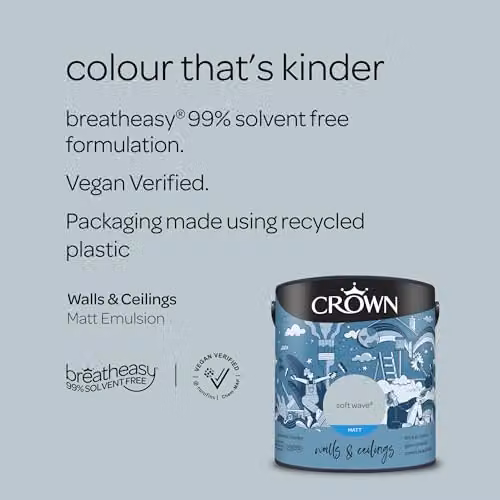 Crown Soft Wave Blue Matt Emulsion 2.5l – 3