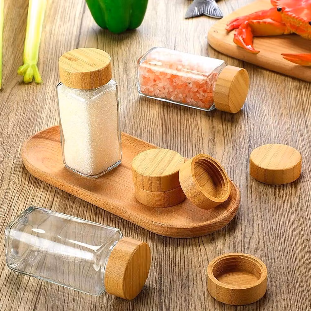 PAWNORA Set of 24 Airtight and Leakproof Clear Glass Spice Jars – 2