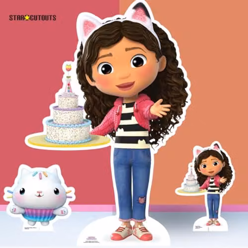 Star Cutouts Gabby's Dollhouse Gabby with Cake Small Cardboard Cut Out, Multicolour – 5