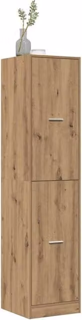 Berkfield Home Elegant Apothecary Cabinet in Artisan Oak, Brown, W: 40 cm, D: 41 cm, H: 174.5 cm – 1