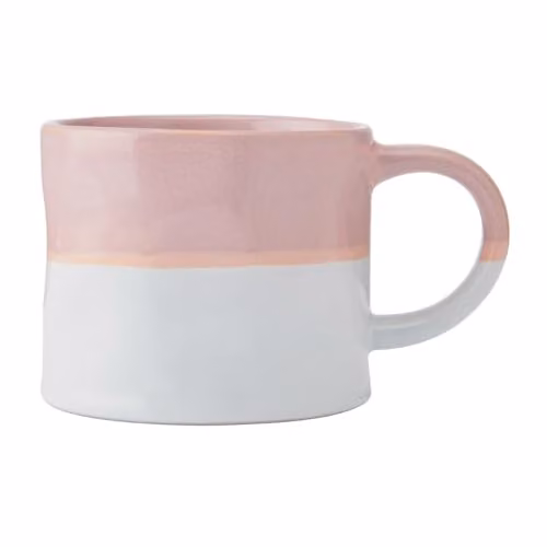 Mikasa Pink and White Ombre Stoneware Mug, 350ml