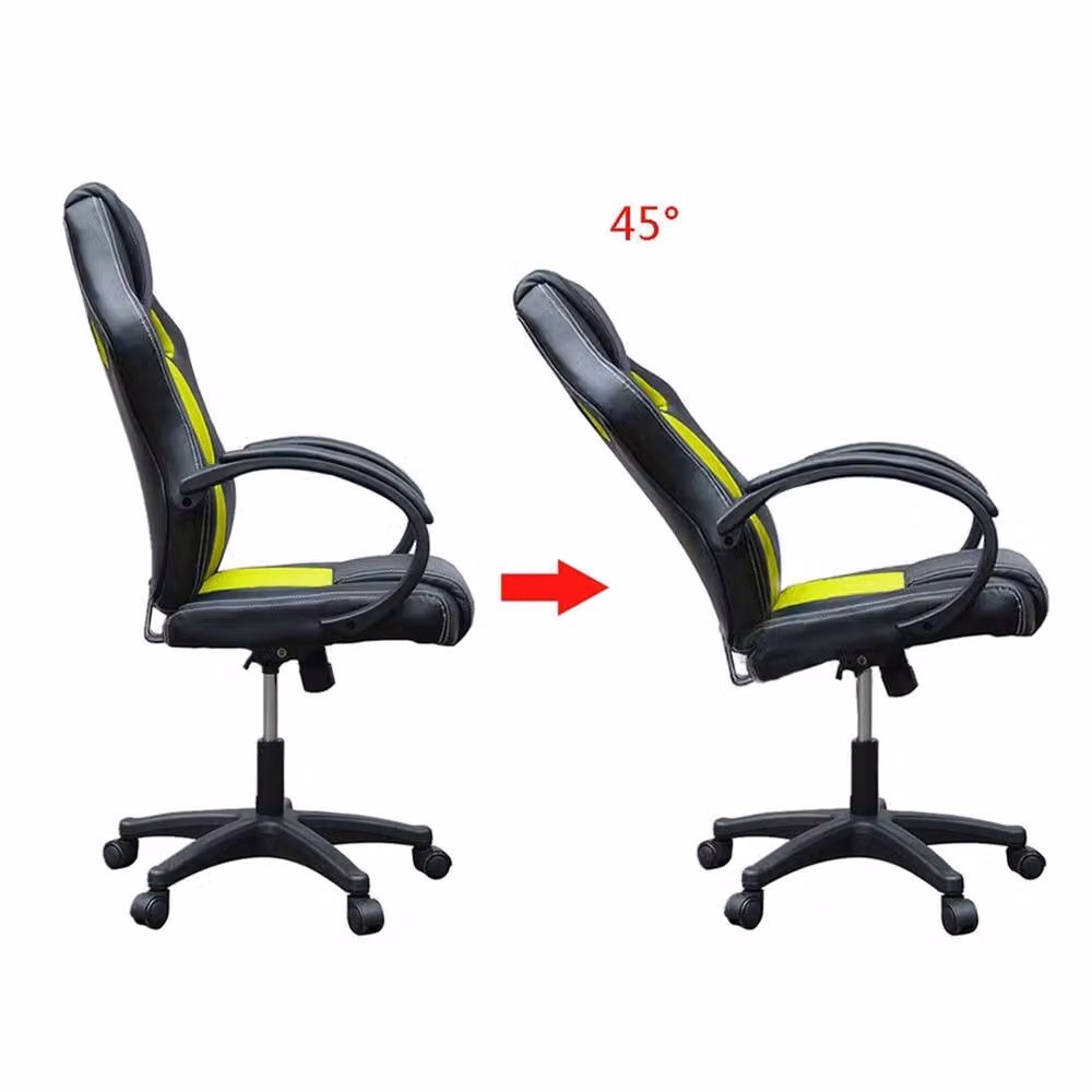 Hinsinc Ergonomic Office Desk Chair in Yellow and Black with Armrests and 360 Degree Swivel – 2