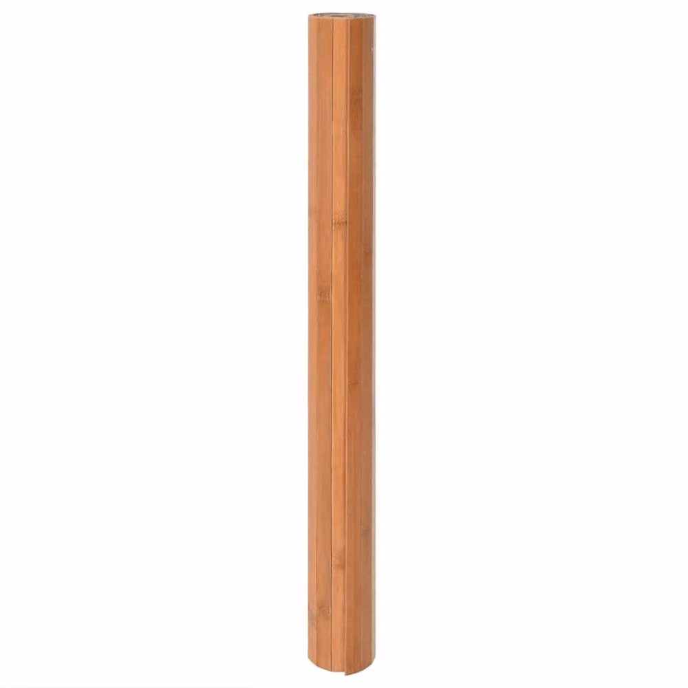 Berkfield Home Rectangular Bamboo Rug in Brown, W: 60 cm, L: 100 cm – 2