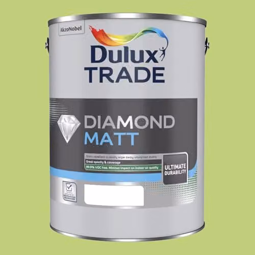 Dulux Trade Diamond Matt Paint in Kiwi Crush Green, 5l – 1