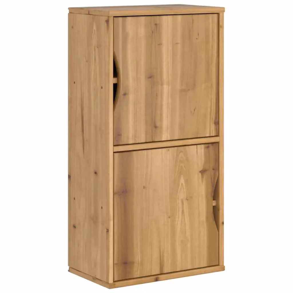 Berkfield Home ODDA Side Cabinet in Brown Solid Pine Wood, W/D/H: 40 x 24 x 79 cm – 2