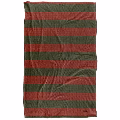 LOGOVISION Nightmare On Elm Street Freddy Sweater Pattern Super Soft Fleece Throw Blanket, Multicolour, W: 91 cm, D: 147 cm