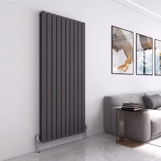MCC Direct Designer Flat Panel Double Radiator in Anthracite Grey, W: 180 cm, H: 68 cm, D: 6.8 cm – 1
