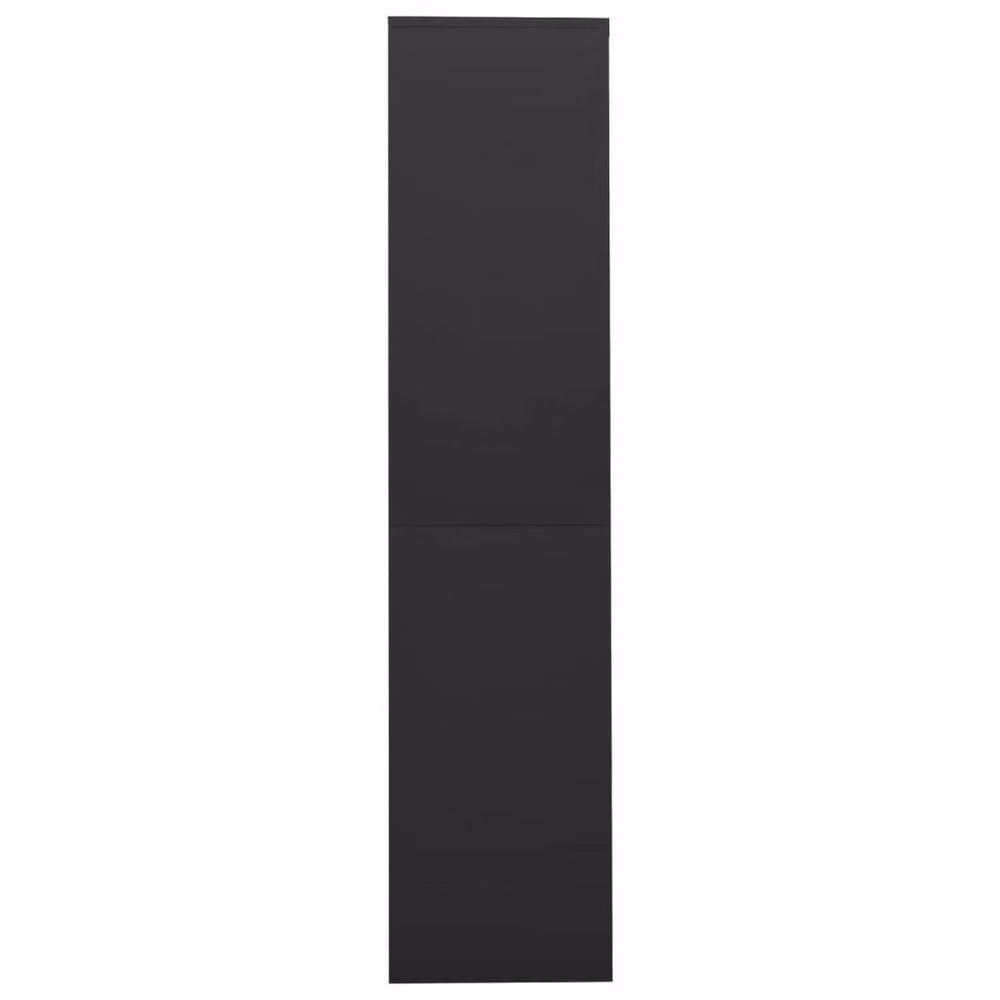 Berkfield Home Office Cabinet with Sliding Doors in Anthracite and Black, W/D/H: 90 x 40 x 180 cm – 3