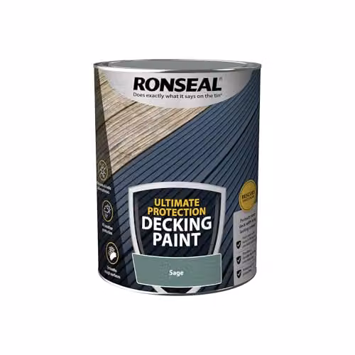 Ronseal Ultimate Protection Decking Paint, Green, 5L – 3
