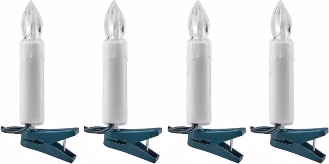 Samuel Alexander 12m Set of 50 White Taper Christmas Tree Candle Lights with Timer and Flicker Effect – 1