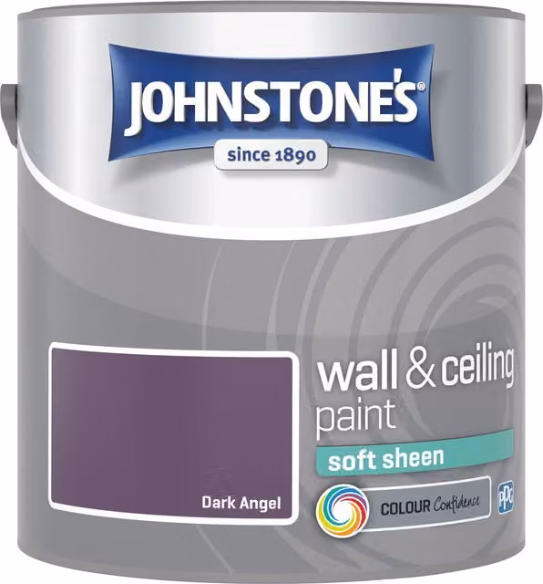 Johnstone's Low Emission Vinyl Soft Sheen Dispersion Emulsion Paint in Purple Satin Gloss