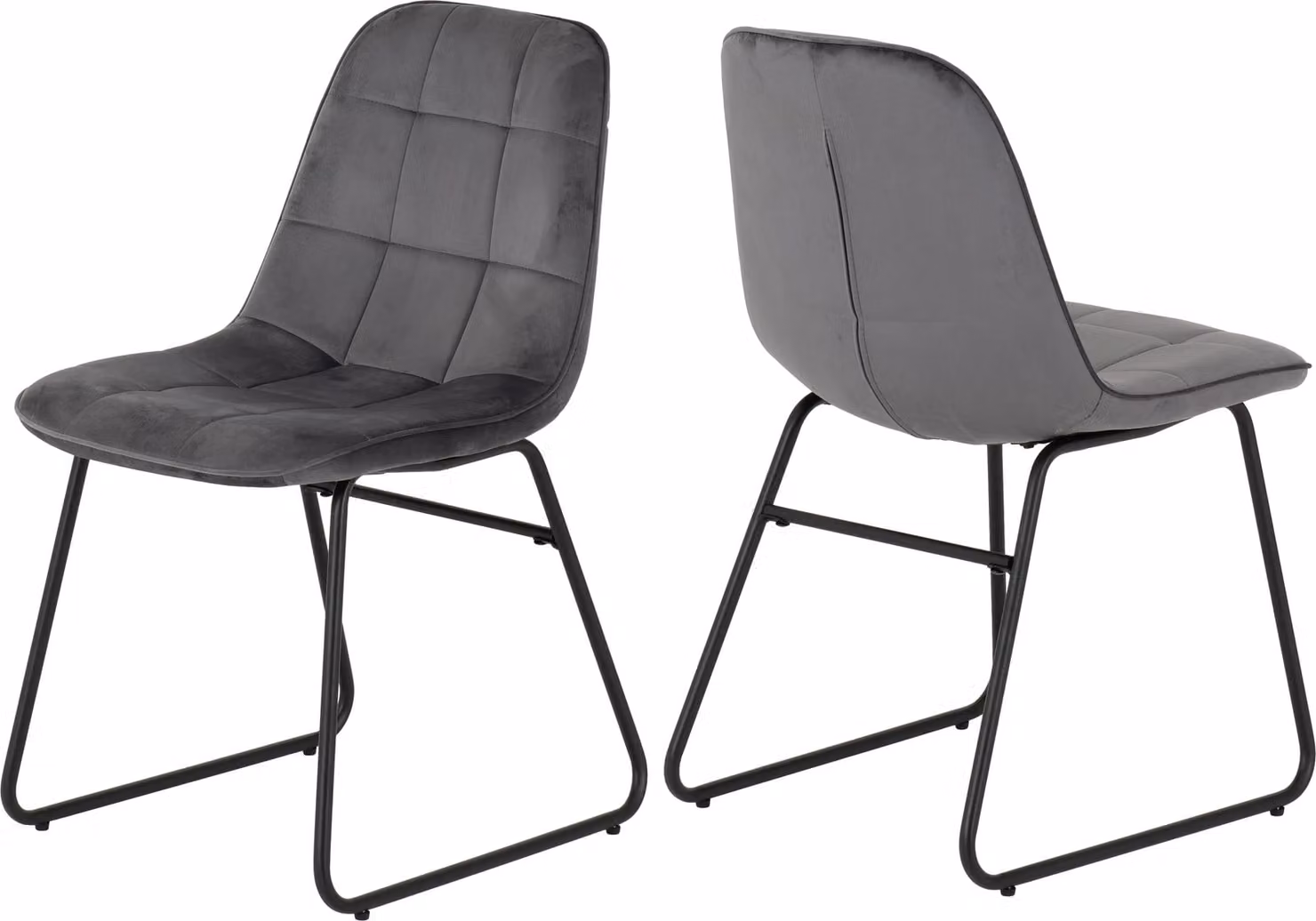 Seconique Athens Rectangular Dining Set with 4 Lukas Chairs in Oak and Grey – 6