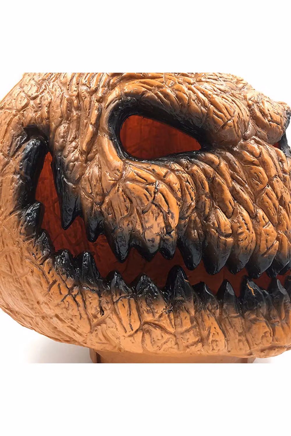 Living and Home Halloween Pumpkin Lantern with Funny Ghost Face LED Light Up Decoration, Brown and Orange, W/D/H: 35 x 25 x 30 cm – 3