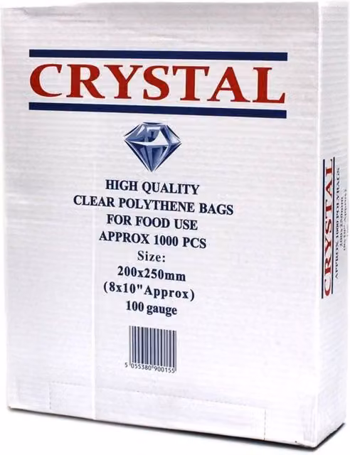 KDMD Lightweight Polythene Freezer Bags for Small Goods, Clear