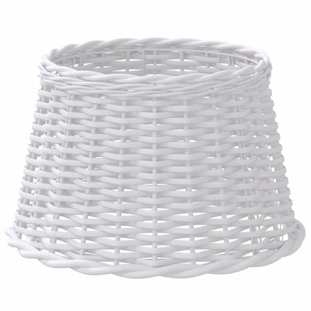 Berkfield Home White Wicker Boho Lamp Shade, W/D/H: 45 x 45 x 28 cm – 2