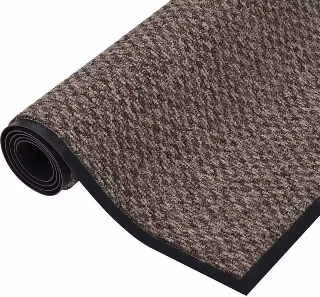 Berkfield Home Non-Slip Rectangular Doormat in Beige, W/D: 80 x 120 cm