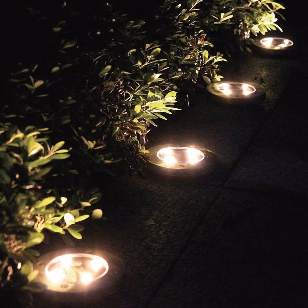 Milagro Solar Deck Lamp in Silver with Warm White 3000K Light and IP44 Rating – 2