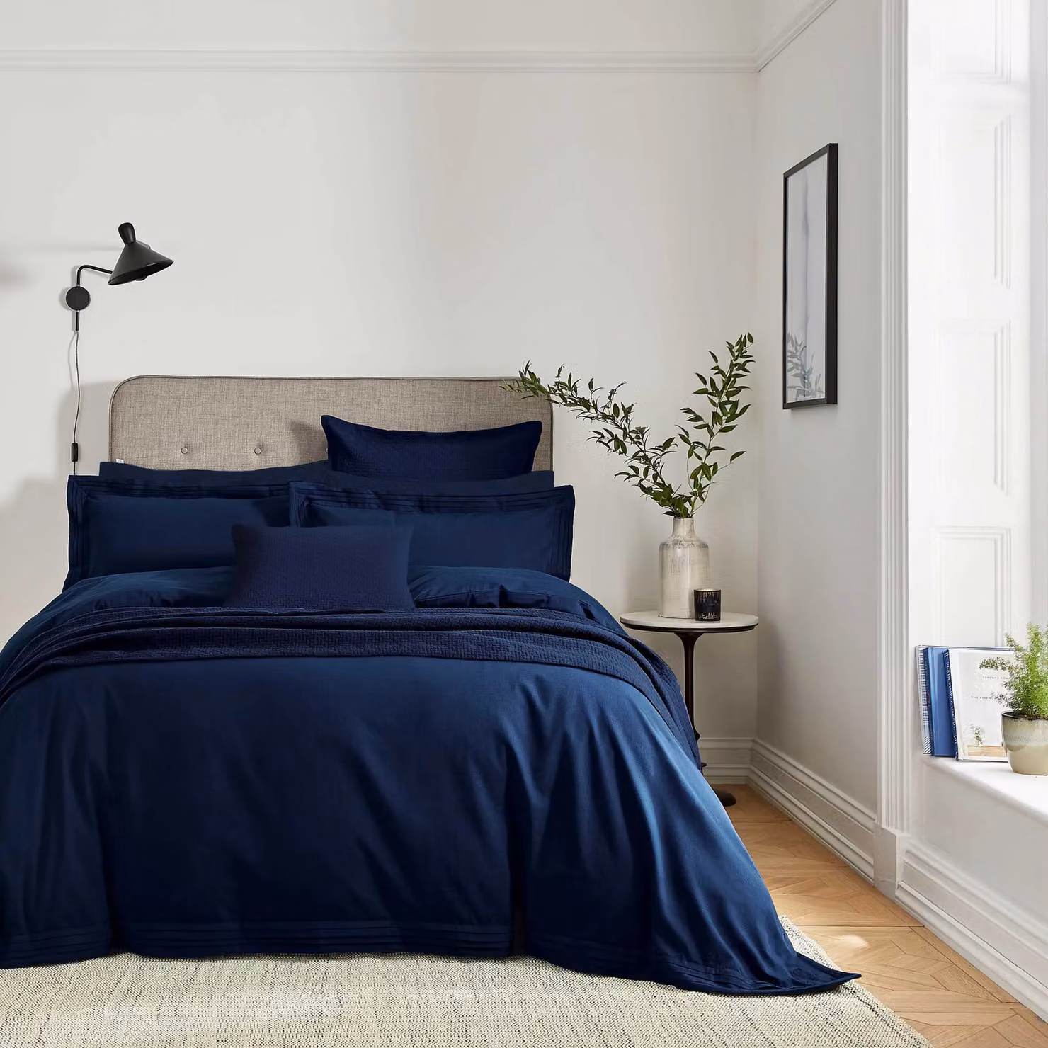 Bedeck of Belfast Vendi Super Kingsize Reversible Cotton Duvet Cover in Blue – 2